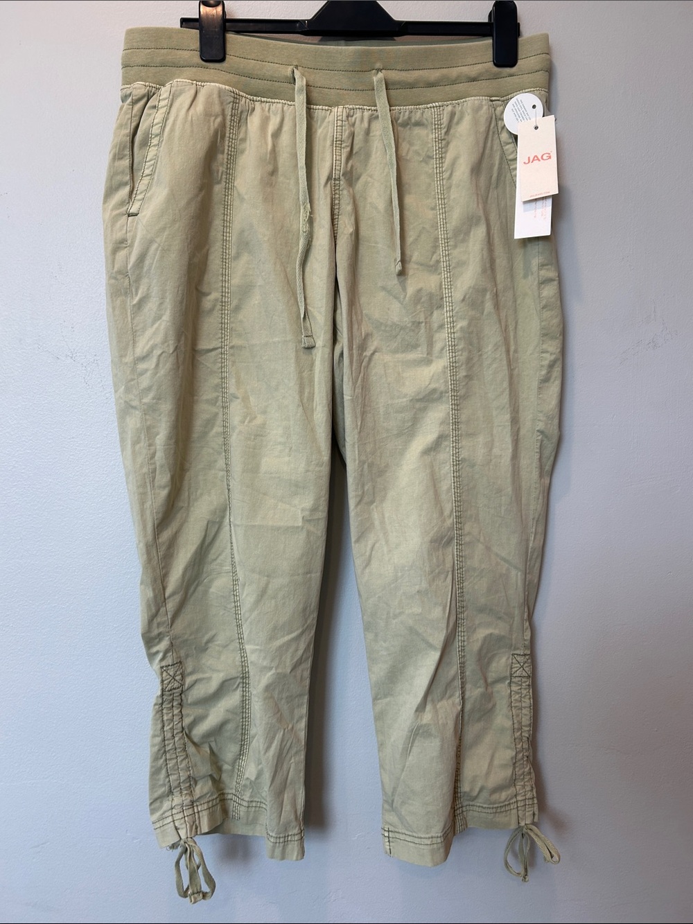 Jag Jeans Lime Green Drawstring Cargo Capris